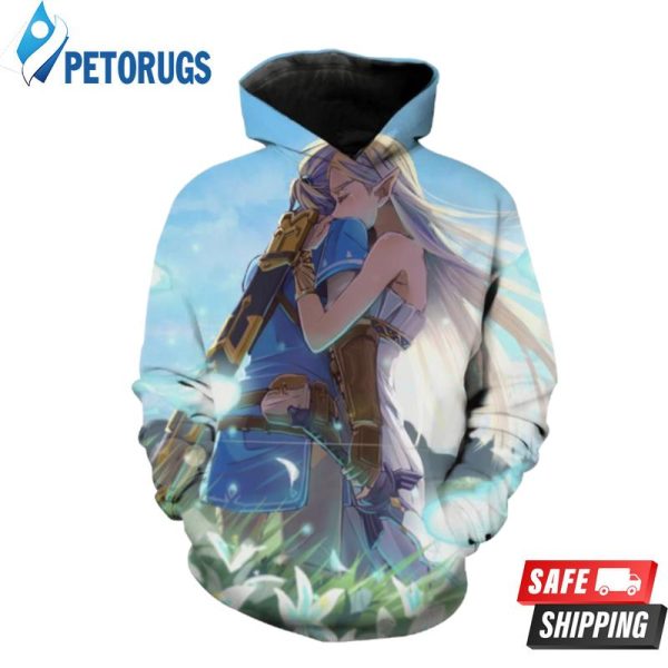 Zelda And Link Cute Video Game S 3D Hoodie