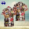 3D Classic 80s Rock Puzzle Music Band Hawaiian Shirts For Men