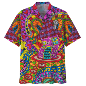 3d Pattern Hippie Hawaiian Shirt Beachwear For Men Gifts For Young Adults