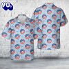 4th Of July Blue And Red Donuts Hawaiian Shirt