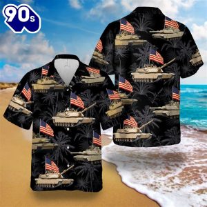 Abrams Battle Tank 4th Of July Hawaiian Shirt