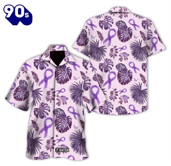 AlzheimerS Awareness Ribbon Hawaiian Shirt