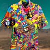 America Fullcolor 3d Hippie Hawaiian Shirt Beachwear For Men Gifts For Young Adults