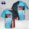 American Flag Eagle 4th Of July Baseball Jersey