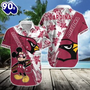 Arizona Cardinals Team NFL Mickey Hawaiian Beach Shirt