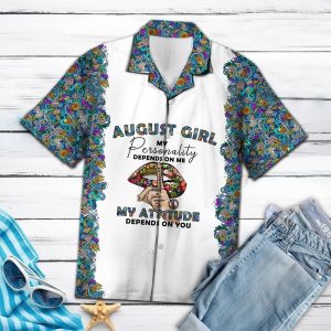 August Girl Hippie Hawaiian Shirt Beachwear For Men Gifts For Young Adults