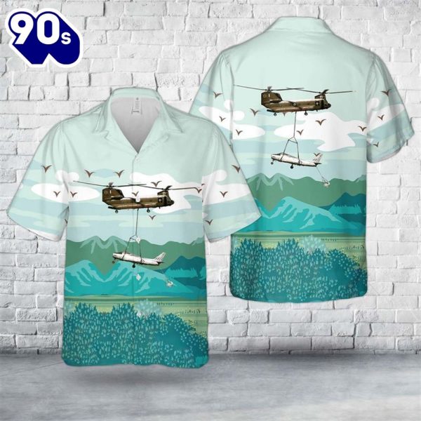 Australian Air Force Boeing Vertol Ch 47C Chinook Trendy Hawaiian Shirt