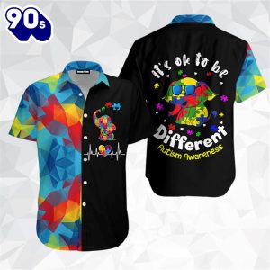 Autism Awareness Ok To Be Different Hawaiian Shirt For Men Women Adult