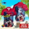 Baby Yoda Custom Name New England Patriots NFL Aloha Hawaiian Shirt 2