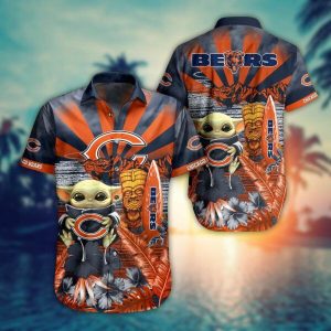 Baby Yoda Style NFL Chicago Bears Hawaiian Shirt Summer Collection Trendy Aloha