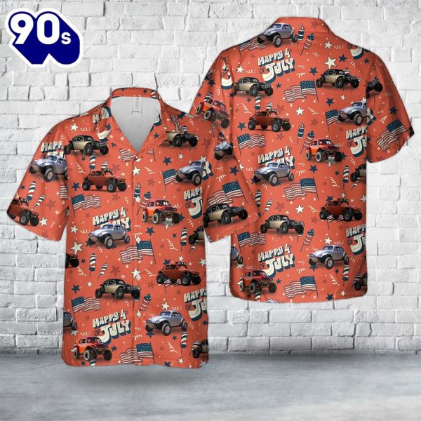 Baja Bug 4th Of July Hawaiian Shirt