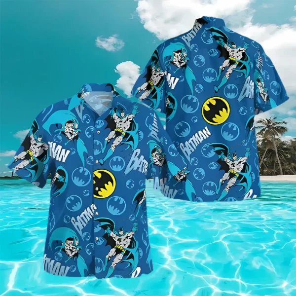 Batman Classic Pattern Hawaiian Shirt Beach Hawaiian Shirt