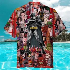 Batman With Gotham Villains Hawaiian Shirt