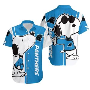 Beach Shirt Carolina Panthers Snoopy Lover All Over Print Printed Hawaiian Shirt Combo Beach