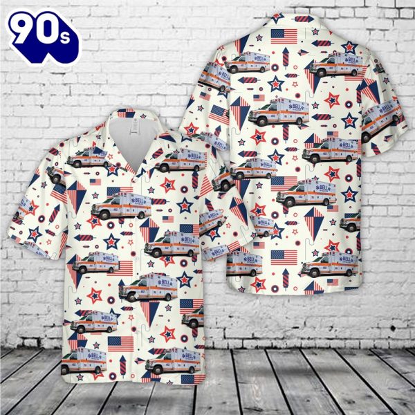 Bell Ambulance Milwaukee Wisconsin 4th Of July Hawaiian Shirt