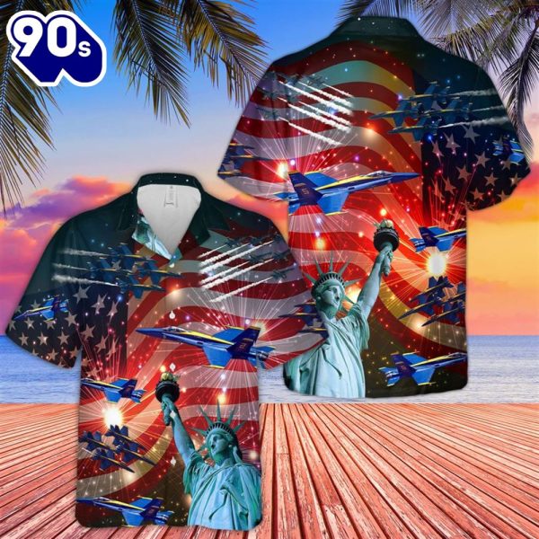 Blue Angels Air Show 4th July Hawaiian Shirt