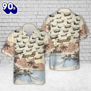 Boeing CH 47 Chinook US Army Hawaiian Shirt