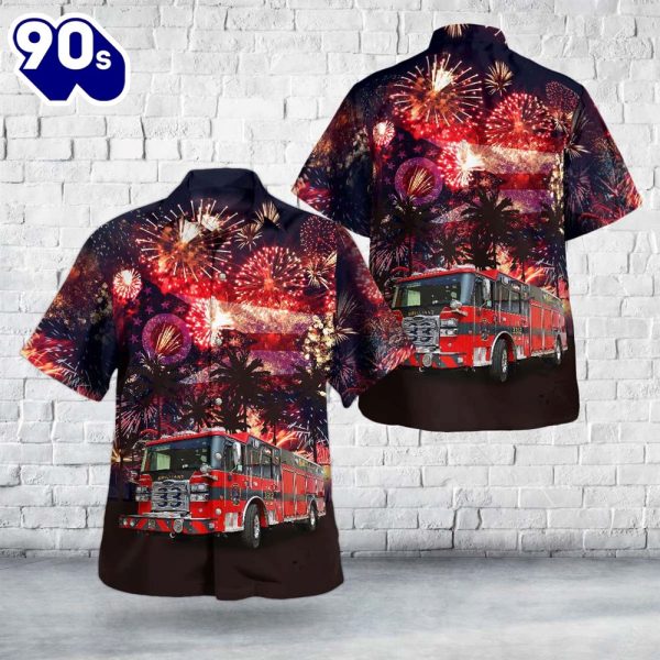 Brilliant Ohio Brilliant Fire Department 4th Of July Hawaiian Shirt