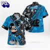 Carolina Panthers Mickey Mouse Floral Short Sleeve Hawaii Shirt