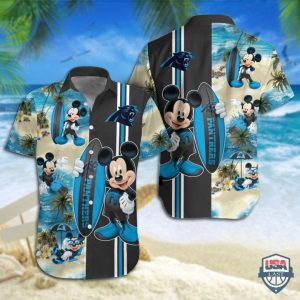 Carolina Panthers Mickey Mouse Hawaiian Shirt