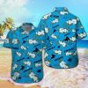 Carolina Panthers Short Sleeve Button Up Tropical Hawaiian Shirt