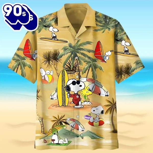 Cartoon Snoopy The Peanuts Summer Holiday Hawaiian Shirt