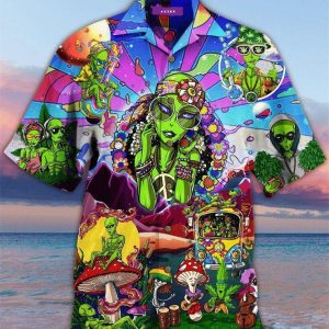 Casual Cotton Blend Hippie Hawaiian Shirt Beachwear For Men Gifts For Young Adults