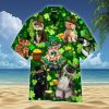 Cats Saint Patricks Day Aloha Hawaiian Shirt