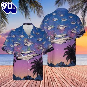 Celebrate 4th of July with the US Air Force Convair F6 Delta Dart Trendy Hawaiian Shirt