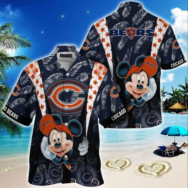 Chicago Bears Mickey Mouse NFL Hawaiian Shirt