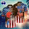 Cleveland Browns NFL Hawaiian Shirt Tshirt Independence Day New Summer Shirt