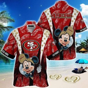 Cool Mickey Mouse NFL San Francisco 49ers NFL Hawaiian Shirt