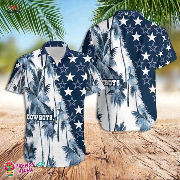 Dallas Cowboys Beach Vibes Number Premium Hawaiian Shirt