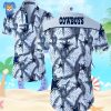 Dallas Cowboys Hawaiian Shirt Tropical Flower Pattern Beach Lovers Gift