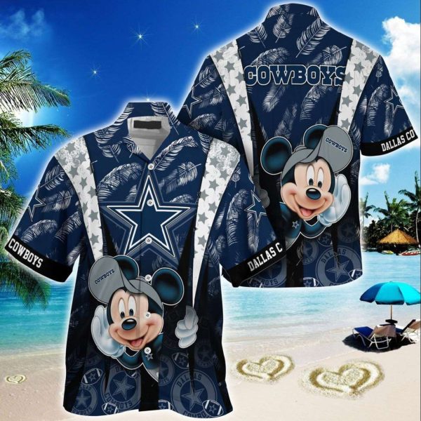 Dallas Cowboys Mickey Mouse NFL Hawaiian Shirt