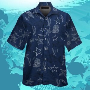 Dallas Cowboys Short Sleeve Button Up Tropical Hawaiian Shirt VER024