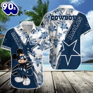 Dallas Cowboys Team NFL Mickey Hawaiian Beach Shirt