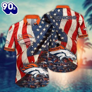 Denver Broncos NFL US Flaq 4th Of July Hawaiian Shirt For Fans Trending Summer Football Shirts