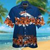 Denver Broncos Short Sleeve Button Up Tropical Hawaiian Shirt