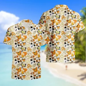 Disney Halloween Snacks Vacation Family Hawaiian Shirt