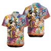 Disney Hawaiian Shirt Summer Beach Mickey Pirate All Characters Collection Disney Aloha Button Up Shirt