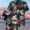 Disney Hawaiian Shirt Summer Beach Mickey Tropical Forest Disney Aloha Button Up Shirt