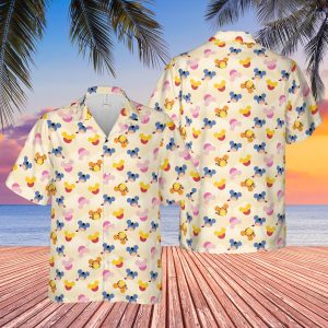 Disney Hawaiian Shirt Summer Beach Pooh amp Friends Mouse Ears Disney Aloha Button Up Shirt