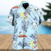 Disney Hawaiian Shirt Summer Beach Snoopy Flower Power Disney Aloha Button Up Shirt