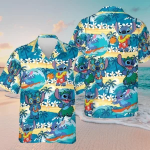 Disney Stitch Tropical Hawaiian Shirt