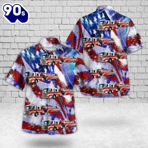 District Heights Maryland District Heights Career Fire Station 26 4th Of July Hawaiian Shirt