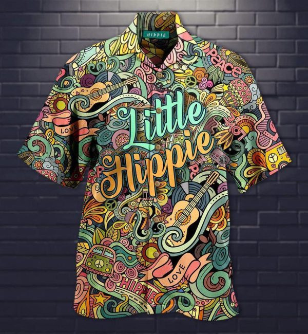 Doodles Hippie Hawaiian Shirt Beachwear For Men Gifts For Young Adults