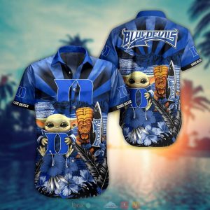 Duke Blue Devils Baby Yoda NCAA Hawaiian Shirt