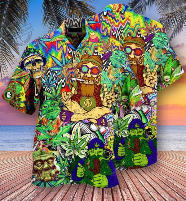 Feel Freedom From 3d Hippie Hawaiian Shirt Beachwear For Men Gifts For Young Adults