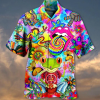 Frog Hippie Hawaiian Shirt Beachwear For Men Gifts For Young Adults